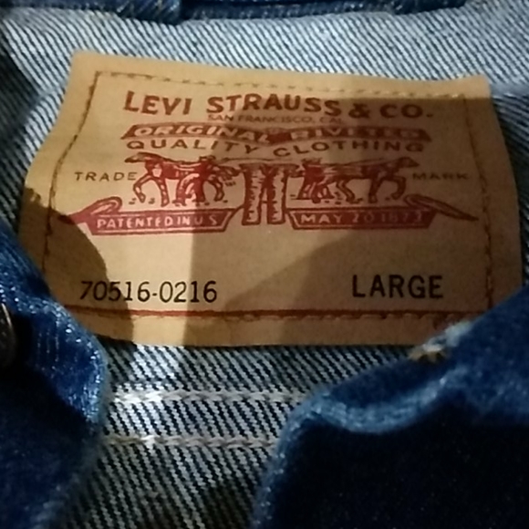 Vintage never worn Levis denim 70516 Jacket - Picture 2 of 5